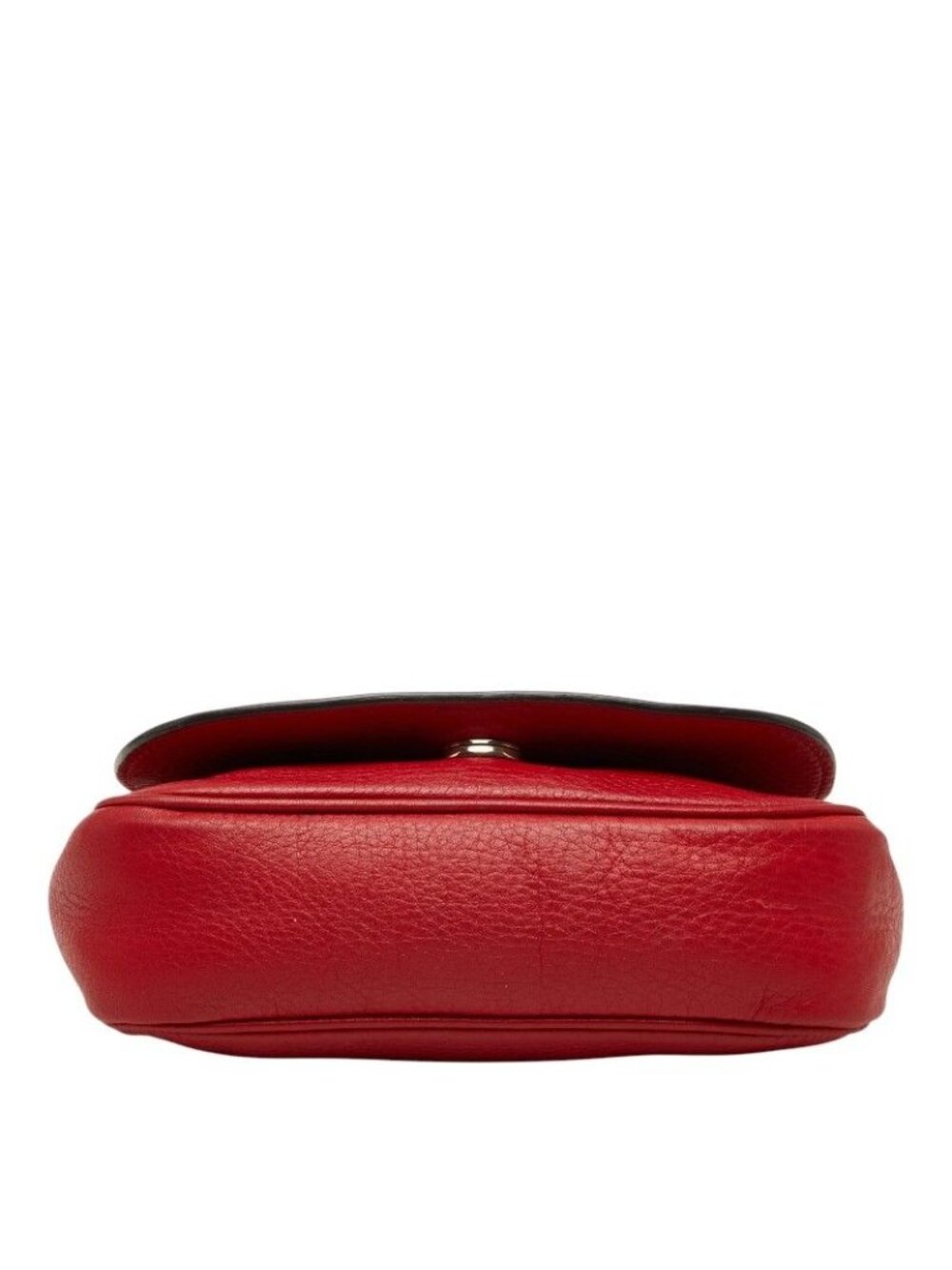 Gucci Soho Interlocking Chain Shoulder Bag Red Leather - Picture 3 of 10